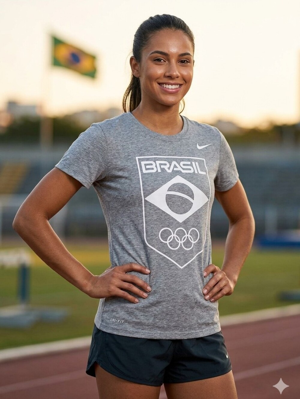 Nike Gray Brasil Graphic Tee